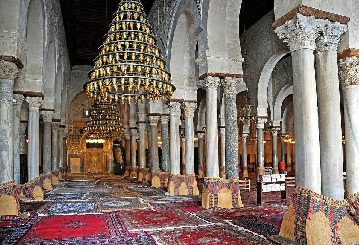 Prayer hall of the Great Mosque of Kairouan